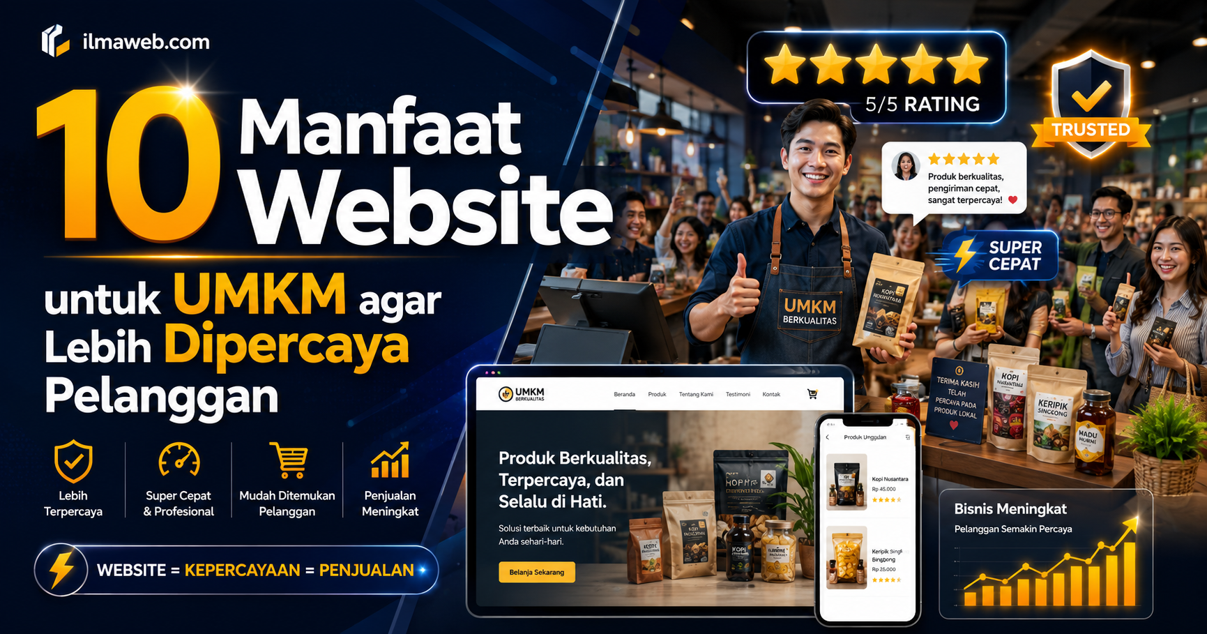 10 Manfaat Website untuk UMKM agar Lebih Dipercaya Pelanggan